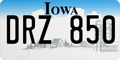 IA license plate DRZ850