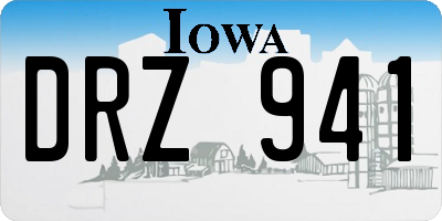 IA license plate DRZ941