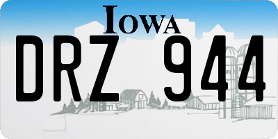 IA license plate DRZ944