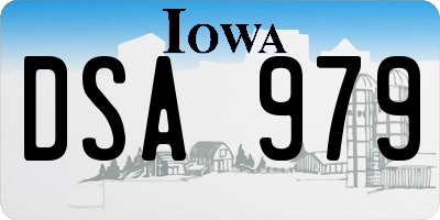 IA license plate DSA979