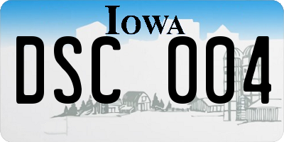 IA license plate DSC004