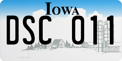 IA license plate DSC011