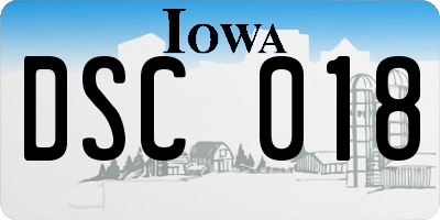 IA license plate DSC018