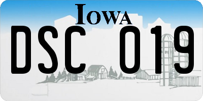 IA license plate DSC019