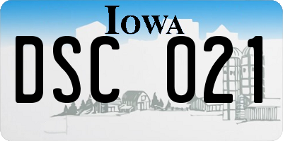 IA license plate DSC021