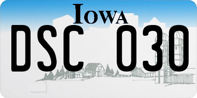 IA license plate DSC030
