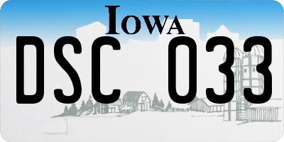IA license plate DSC033