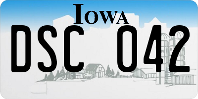 IA license plate DSC042