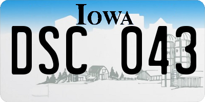 IA license plate DSC043