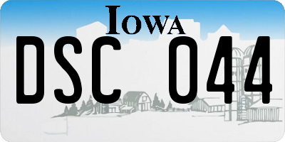 IA license plate DSC044