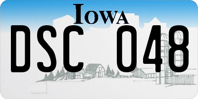 IA license plate DSC048