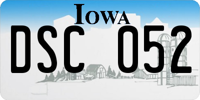 IA license plate DSC052