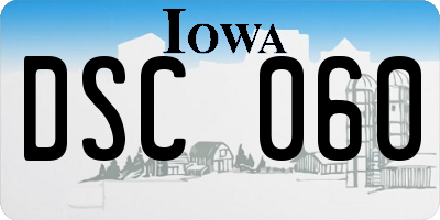 IA license plate DSC060