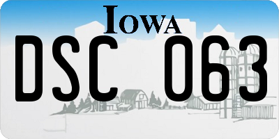 IA license plate DSC063