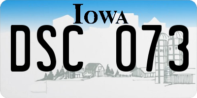IA license plate DSC073
