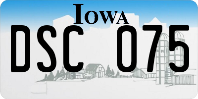 IA license plate DSC075