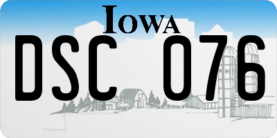 IA license plate DSC076