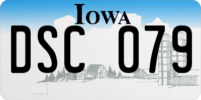 IA license plate DSC079