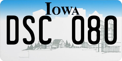 IA license plate DSC080