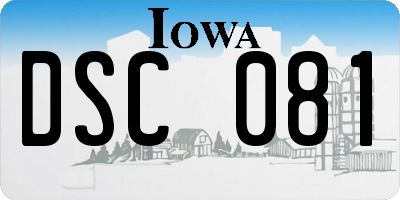 IA license plate DSC081