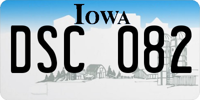 IA license plate DSC082