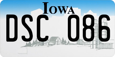 IA license plate DSC086