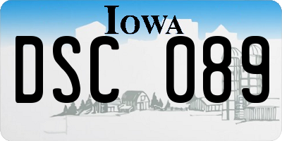 IA license plate DSC089
