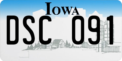 IA license plate DSC091