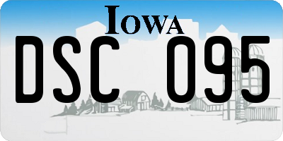 IA license plate DSC095