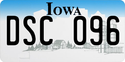 IA license plate DSC096