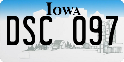 IA license plate DSC097