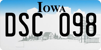 IA license plate DSC098