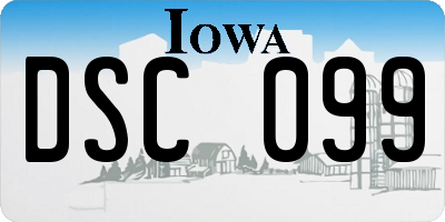 IA license plate DSC099