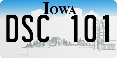 IA license plate DSC101