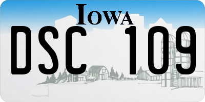 IA license plate DSC109