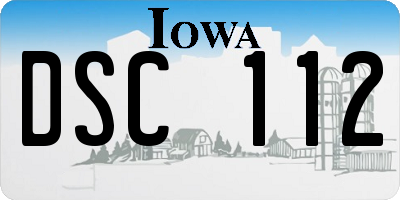 IA license plate DSC112