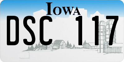 IA license plate DSC117