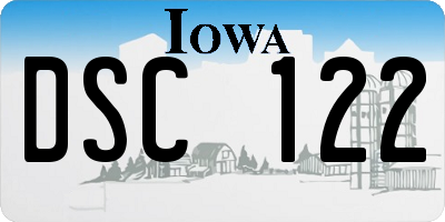 IA license plate DSC122