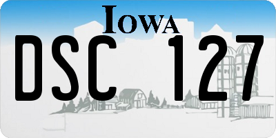 IA license plate DSC127