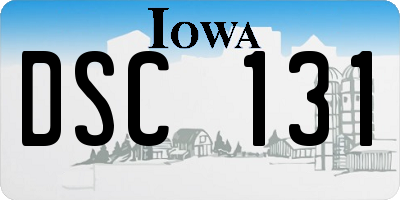 IA license plate DSC131