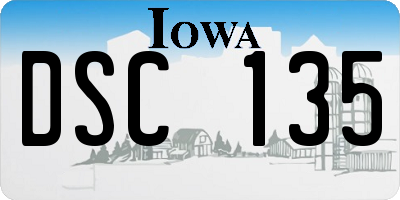 IA license plate DSC135