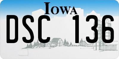 IA license plate DSC136
