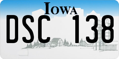 IA license plate DSC138