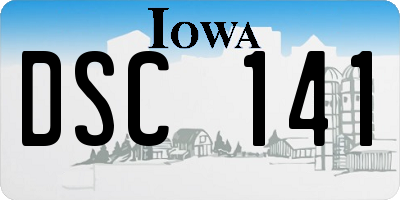 IA license plate DSC141