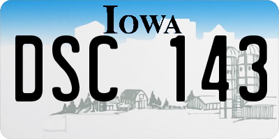 IA license plate DSC143