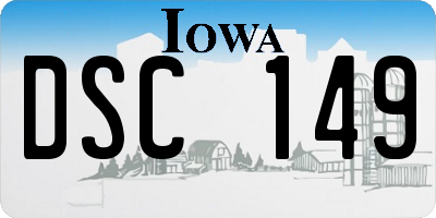 IA license plate DSC149