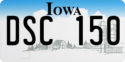 IA license plate DSC150