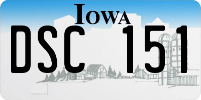 IA license plate DSC151