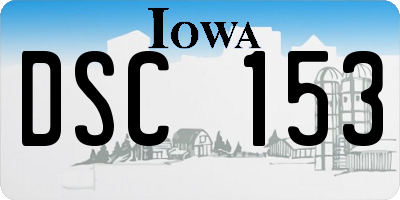IA license plate DSC153