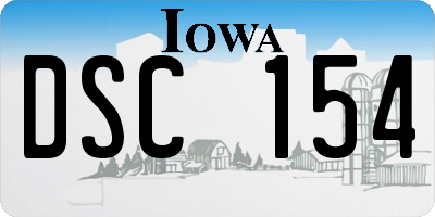 IA license plate DSC154